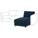 VIMLE Chaise longue section, Kelinge dark blue