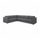 VIMLE Corner sofa, 5-seat, Hallarp grey