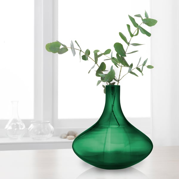 VINDFLÄKT Vase dark green IKEA