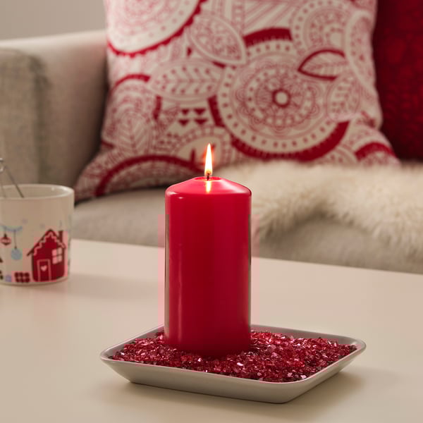 VINTERFEST Decoration, crushed glass red IKEA
