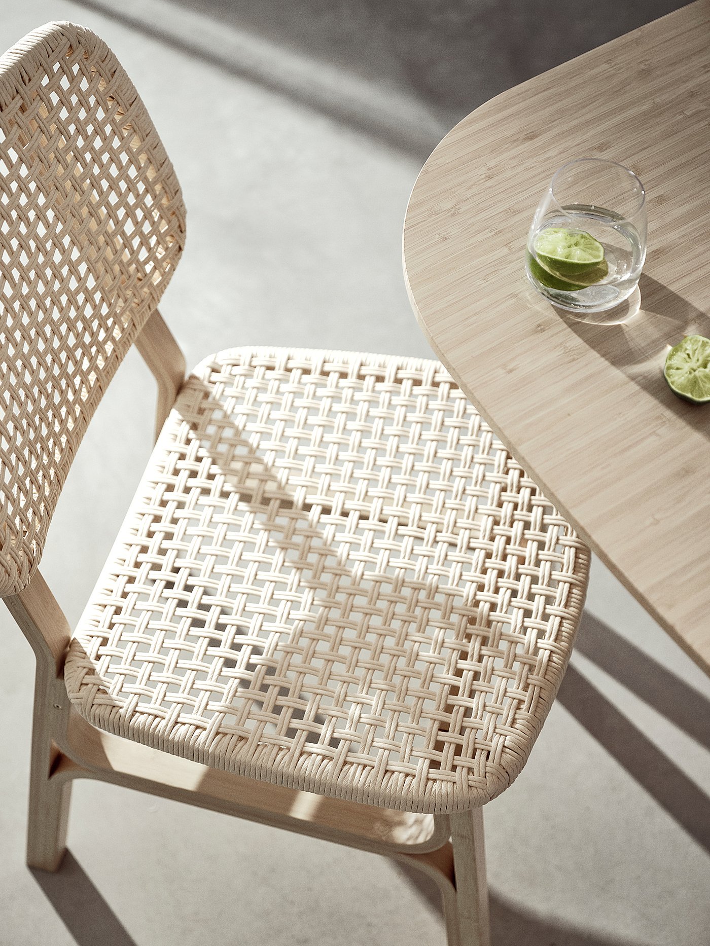 VOXLÖV / VOXLÖV table and 4 chairs, bamboo/bamboo, 180x90 cm - IKEA