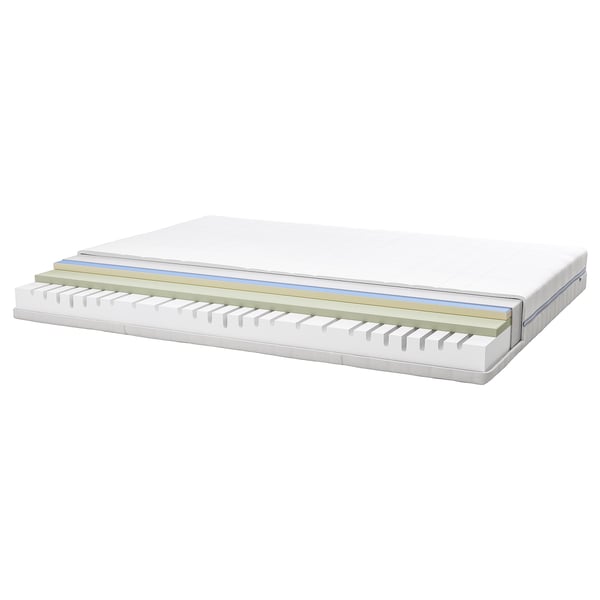 ÅBROTTEN Foam mattress, medium firm/white, King