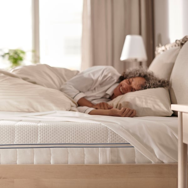 ÅBROTTEN Foam mattress, medium firm/white, King