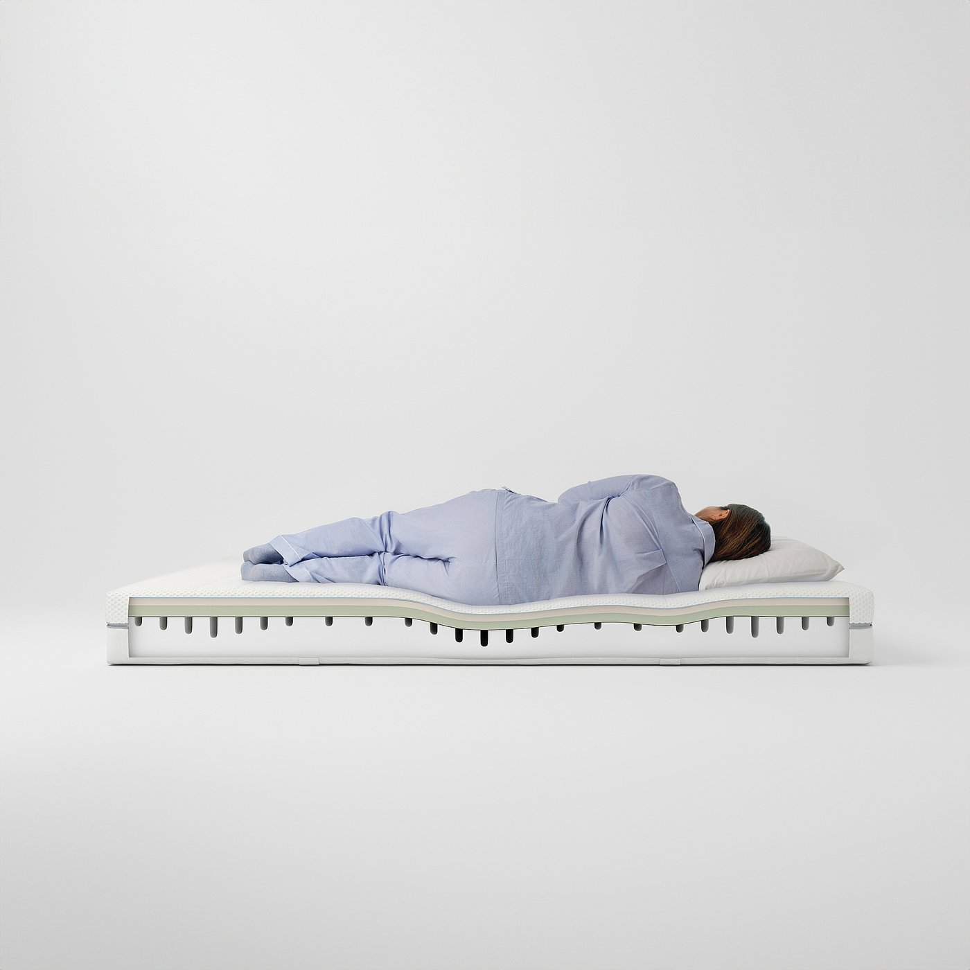 ÅBROTTEN foam queen mattress, medium firm/white - IKEA CA