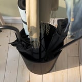 ÄLGANÄS Hat and coat stand, black, 68 1/8x13 "