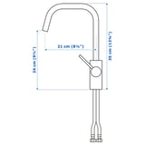 ÄLMAREN Kitchen faucet, stainless steel color