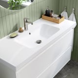 ÄNGSJÖN / ORRSJÖN Sink cab w drawers/sink/tap, high gloss white, 49x21 3/4x27 5/8 "