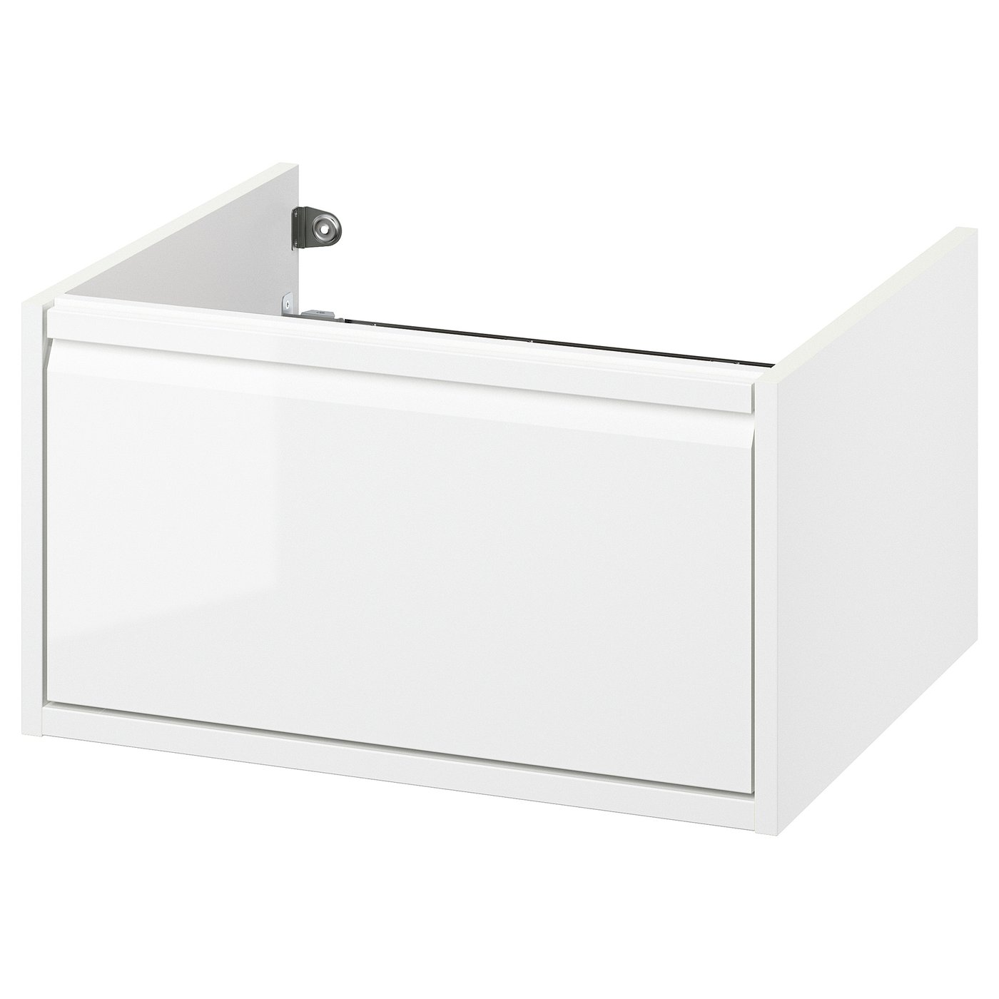 ÄNGSJÖN Sink cabinet with drawer - high gloss white 61x53x33 cm (24x21x13 1/8 ")