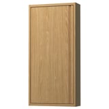 ÄNGSJÖN Wall cabinet with door, oak effect, 18x6x37 "