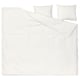 ÄNGSLILJA white bed set, three-piece, soft cotton duvet & pillow cases.