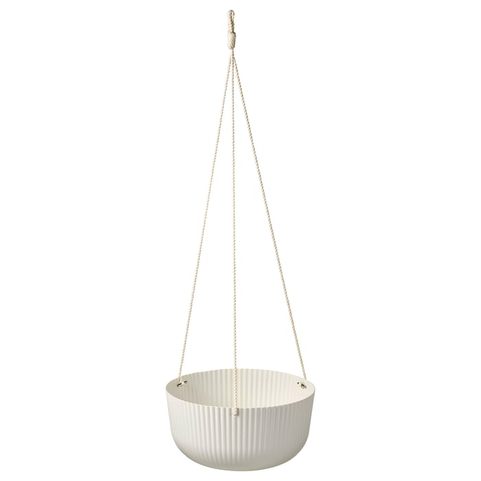 ÄPPELROS hanging planter, indoor/outdoor offwhite, 27 cm (10 ¾") IKEA CA