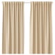 ÅKERMOLKE Curtains, 1 pair, beige, 57x98 "