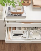 ALEX Drawer unit on casters, white, 26 3/8x26 "