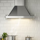 ALLMÄNBILDAD Wall mounted range hood, Stainless steel