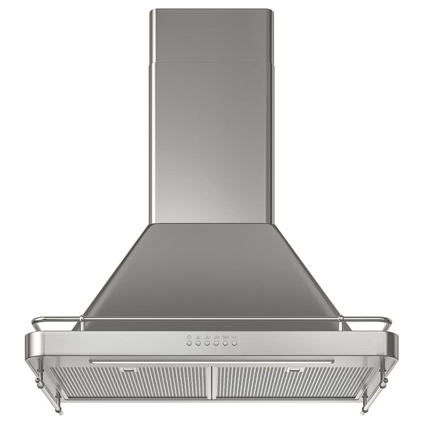 ALLMÄNBILDAD Wall mounted range hood, Stainless steel