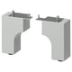 Option: ALMAÅN Leg, light gray, 4 1/2 "