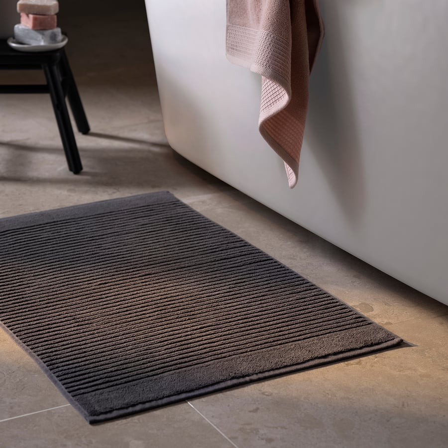 ALSTERN bath mat, dark gray, 50x80 cm (20x31") - IKEA CA