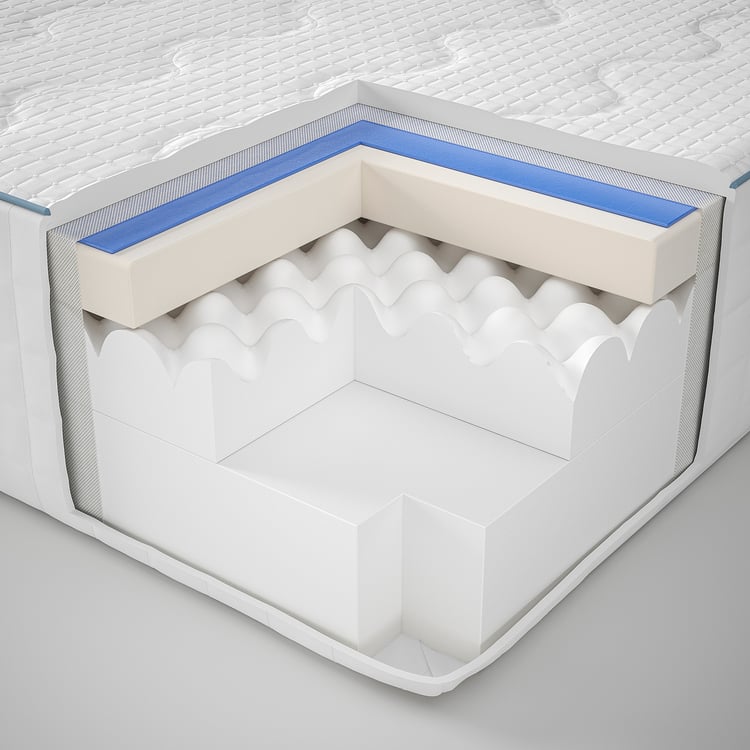 ÅMSOSEN Gel memory foam mattress, medium firm/white, Full IKEA CA