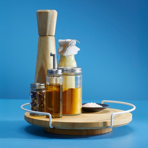 APTITLIG Lazy Susan, organizer bamboo, 11 "