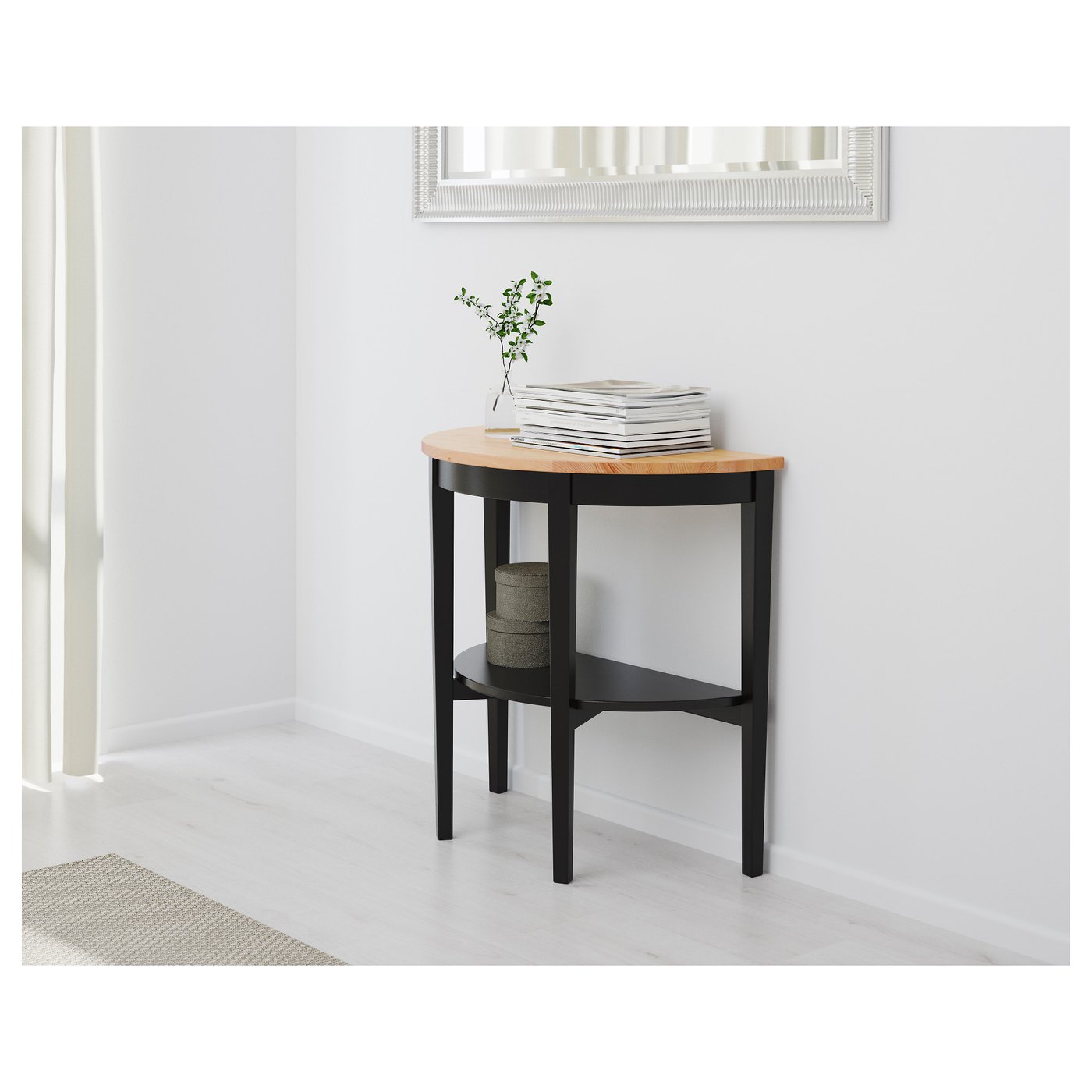 ARKELSTORP Console table, black, 311/2x153/4x291/2" (80x40x75 cm) - IKEA