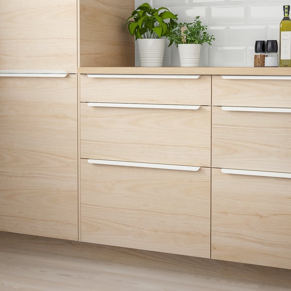 ASKERSUND Drawer front, light ash effect, 36x5 "