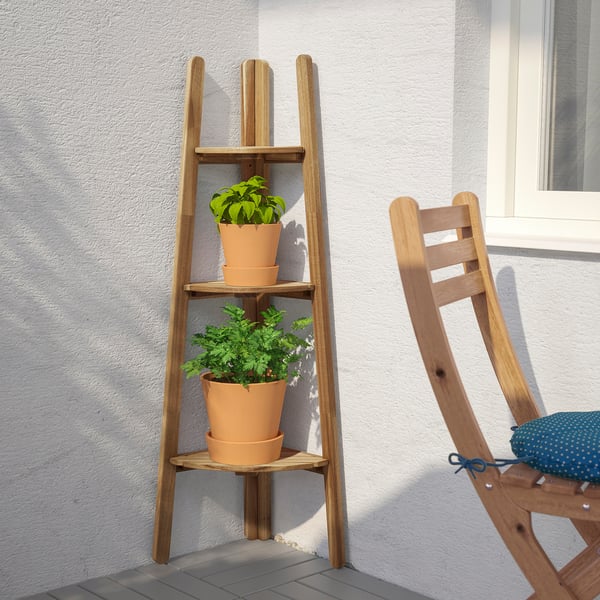 ASKHOLMEN Plant stand, acacia