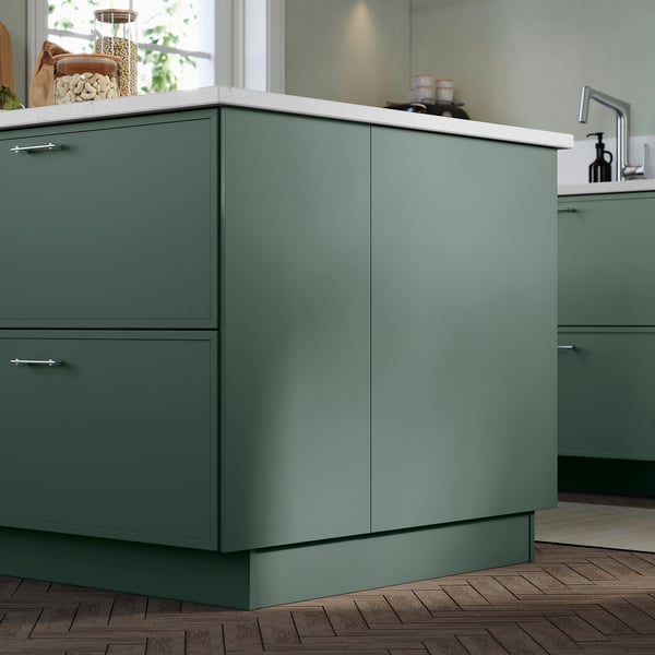 ASPUDDEN Cover panel, dark gray-green, 25x30 "