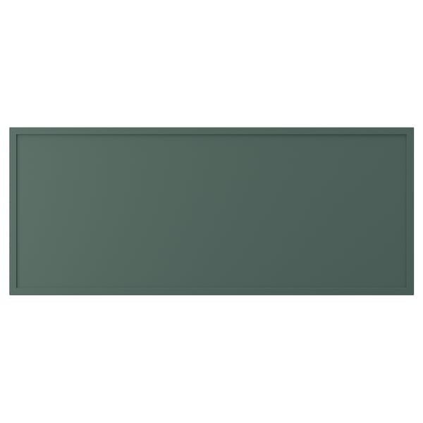ASPUDDEN Drawer front, dark gray-green, 36x15 "