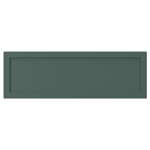 ASPUDDEN Drawer front, dark gray-green, 15x5 "
