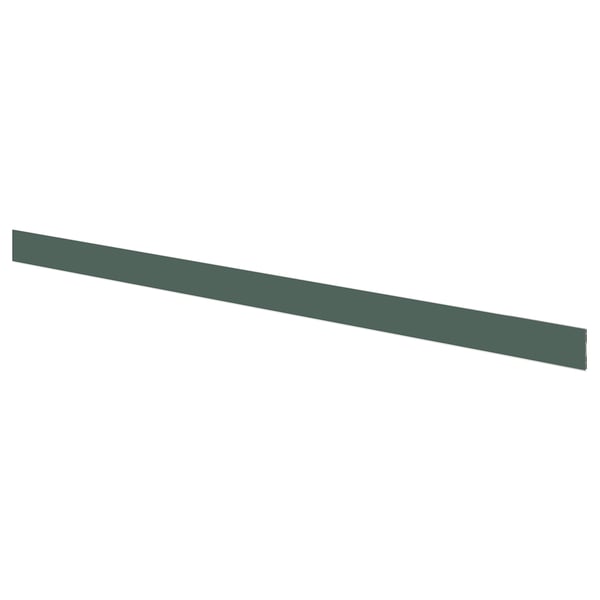ASPUDDEN Toe kick, dark gray-green, 84x4 1/2 "