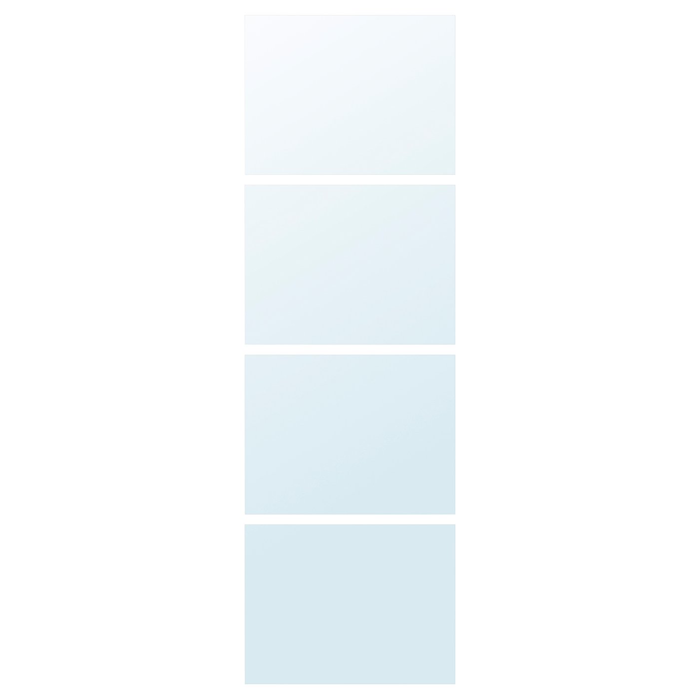 AULI 4 panels for sliding door frame - mirror glass 75x236 cm (29 1/2x92 7/8 ")