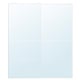 Option: AULI Pair of sliding doors, mirror glass, 78 3/4x92 7/8 "