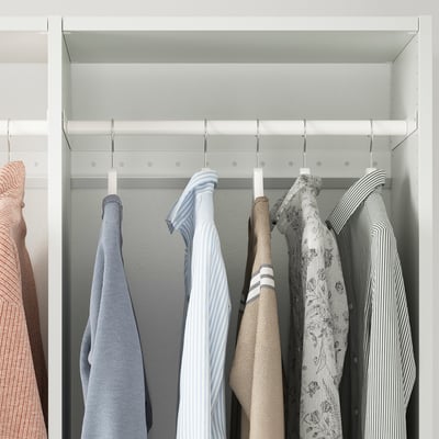 AURDAL Clothes rail, white, 22 1/4 "