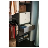 AURDAL Drawer front, dark gray, 22x6 1/2 "