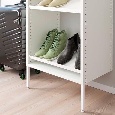 AURDAL Shoe shelf, white, 22 1/4x15 3/4 "