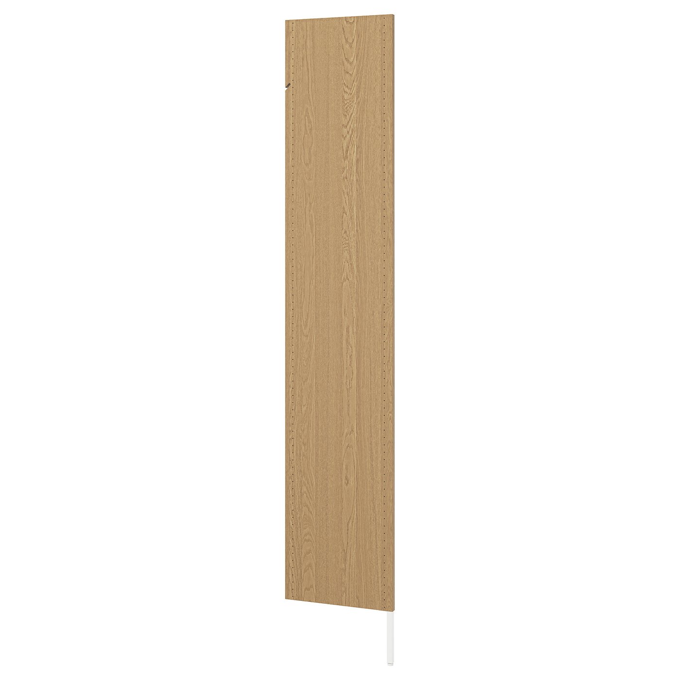 AURDAL side panel with leg, oak veneer, 40x221 cm (153/4x87