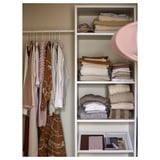 AURDAL Wardrobe combination, white, 47-60x15 3/4x87 "
