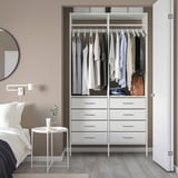AURDAL Wardrobe combination, white, 49 1/4x15 3/4x87 "