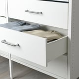 AURDAL Wardrobe combination, white, 49 1/4x15 3/4x87 "