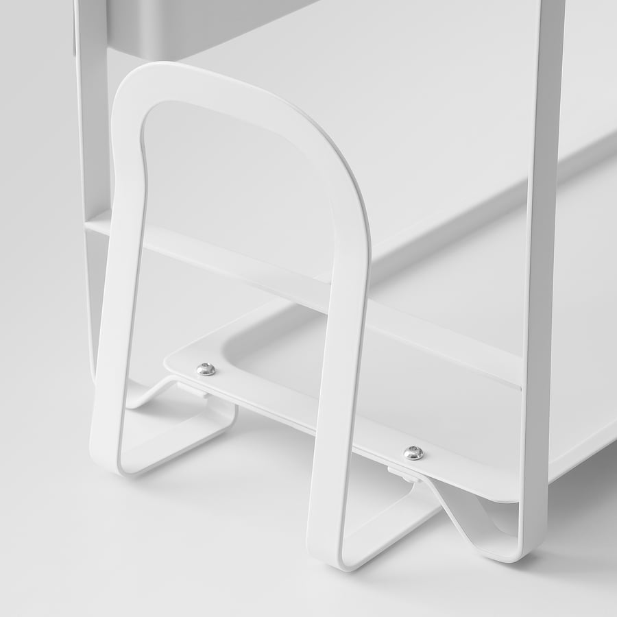 AVSTEG kitchen countertop organizer, bamboo/white, 40x21 cm (15 ¾x8 ¼