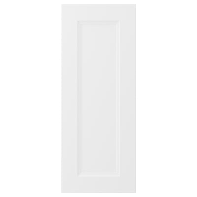 A white AXSTAD kitchen cabinet door with a simple, inset panel design.
