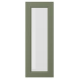AXSTAD Glass door, gray-green, 15x40 "