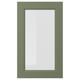 AXSTAD Glass door, gray-green, 18x30 "