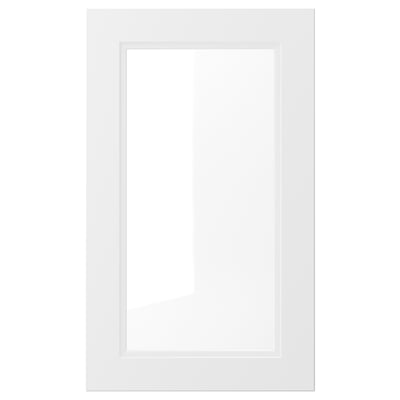 AXSTAD Glass door, matt white, 18x30 "