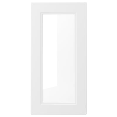 AXSTAD Glass door, matt white, 15x30 "