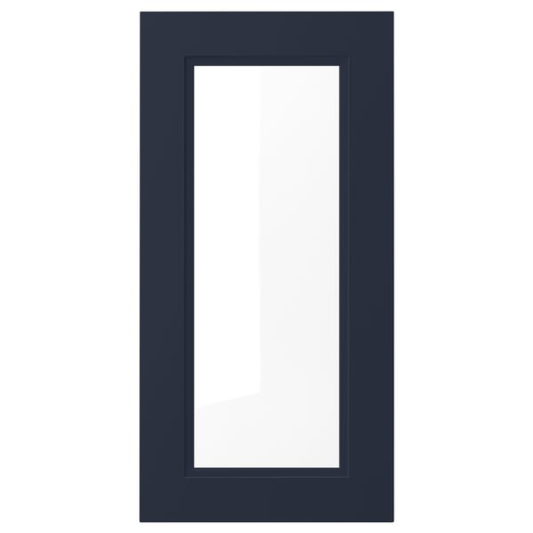 AXSTAD Glass door, matte blue, 15x30 "
