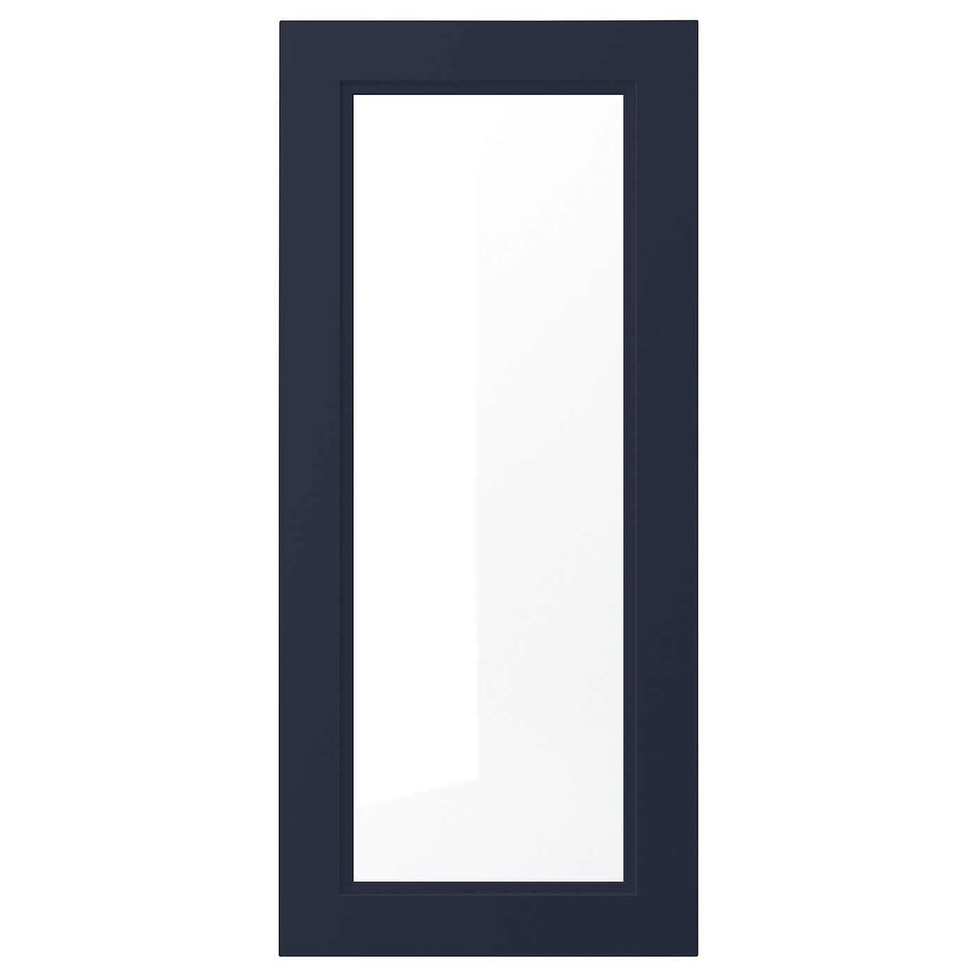 AXSTAD glass door, matte blue, 46x102 cm (18x40