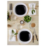 BACKIG Side plate, black, 7x7 "