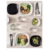 BACKIG Side plate, black, 7x7 "