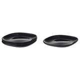 BACKIG Side plate, black, 7x7 "